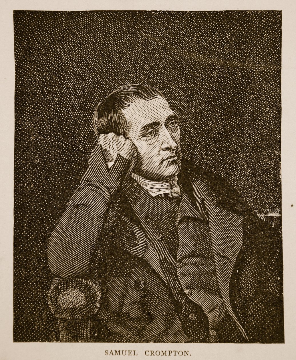 Samuel Crompton, gravado por C. Turner (1774-1857) de Charles Allingham