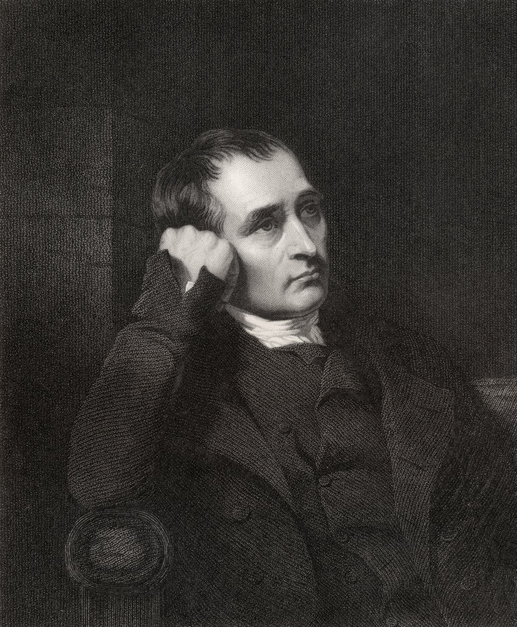 Samuel Crompton, gravado por J. Morrison, da National Portrait Gallery, volume V, publicado em 1835 de Charles Allingham