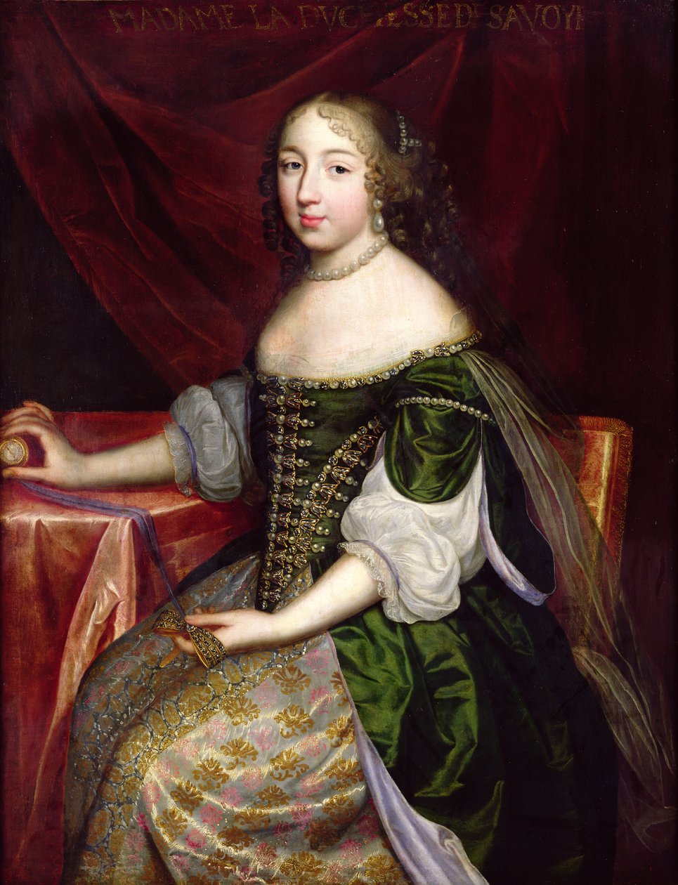 A duquesa de Sabóia (provavelmente Christine da França) de Charles Beaubrun
