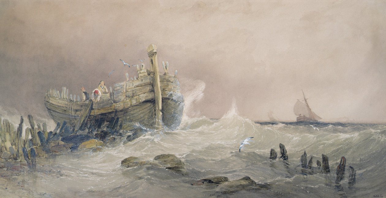 Quebra-mar velho, costa de Essex de Charles Bentley