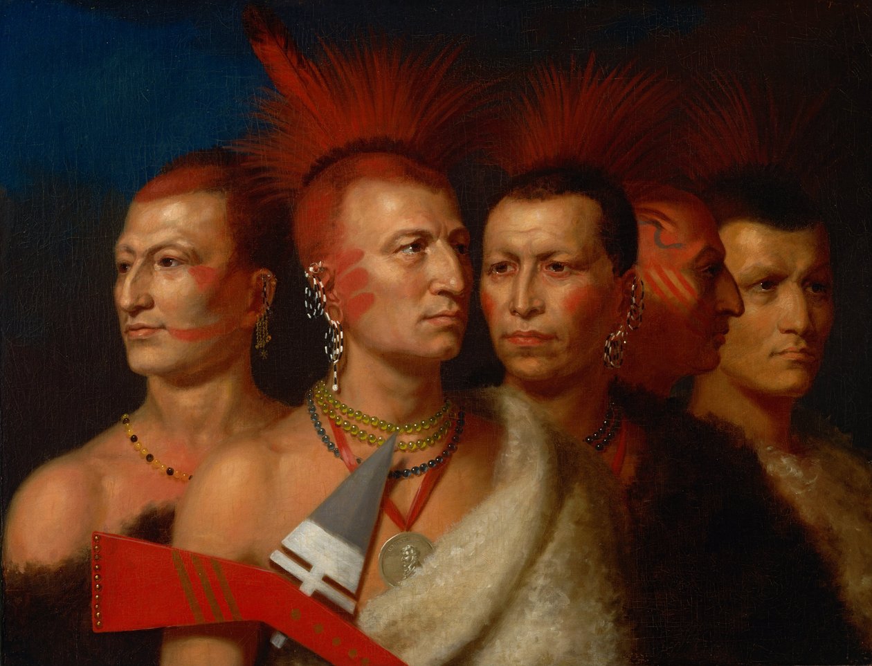 Omahaw jovem, Águia de guerra, Little Missouri e Pawnees de Charles Bird King