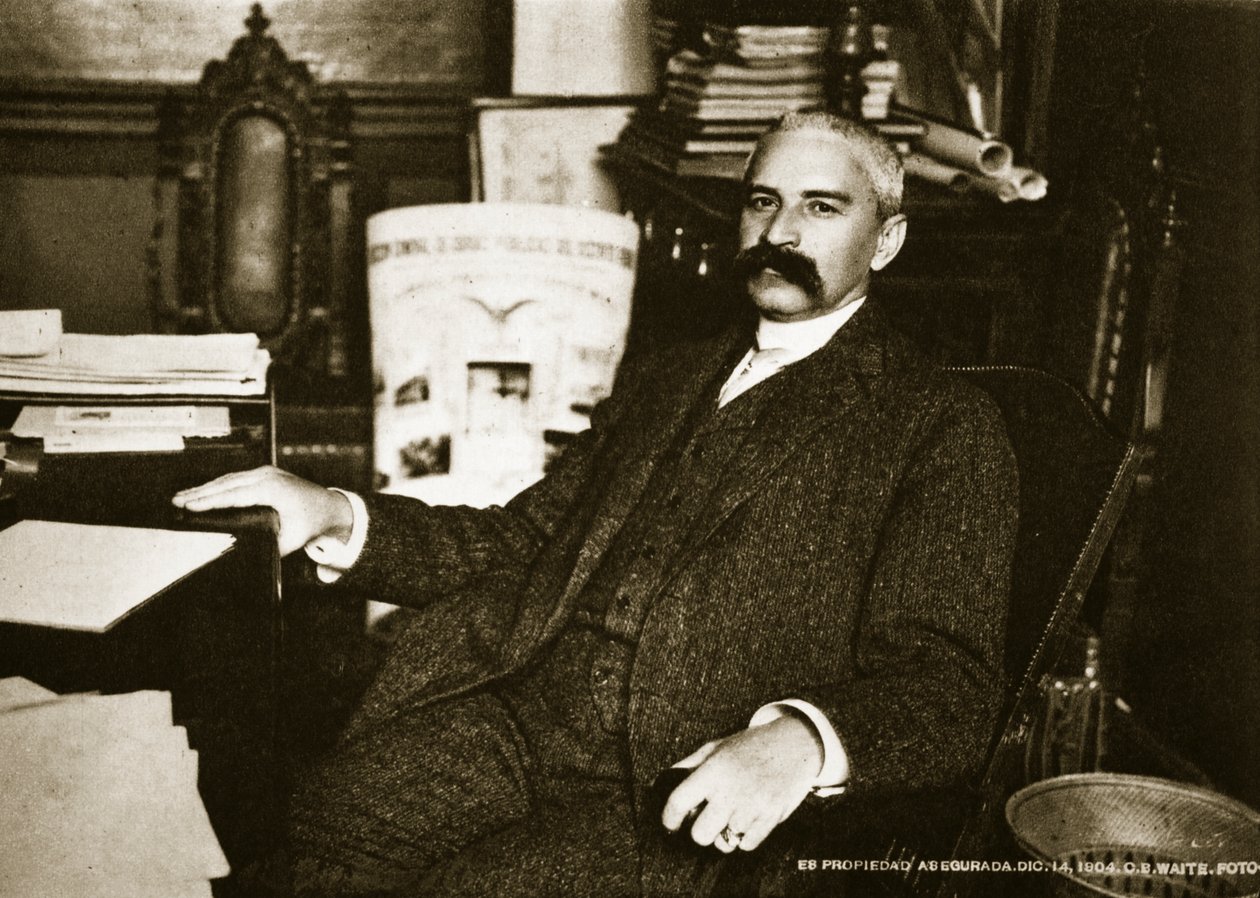 Vice-Presidente Ramon Corral, 14 de dezembro de 1904 (foto bw) de Charles Burlingame Waite
