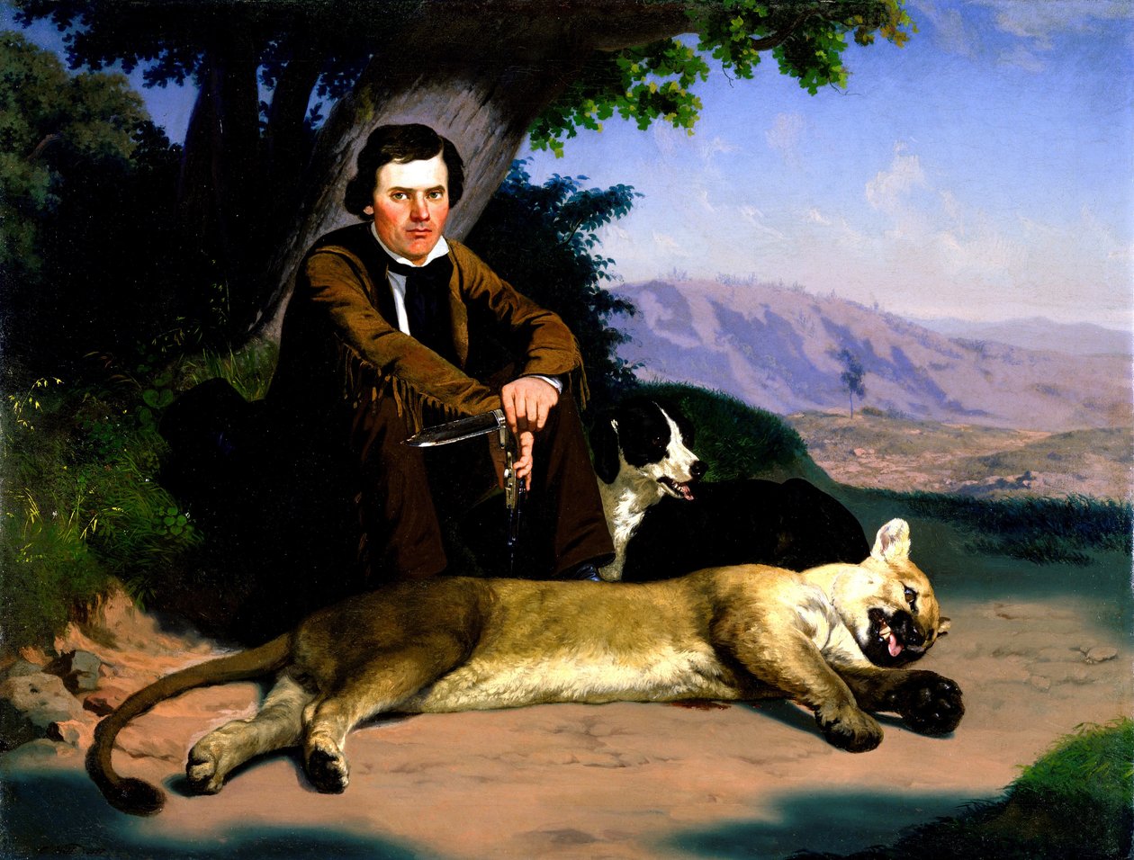 Peter Quivey e o Leão da Montanha de Charles Christian Nahl