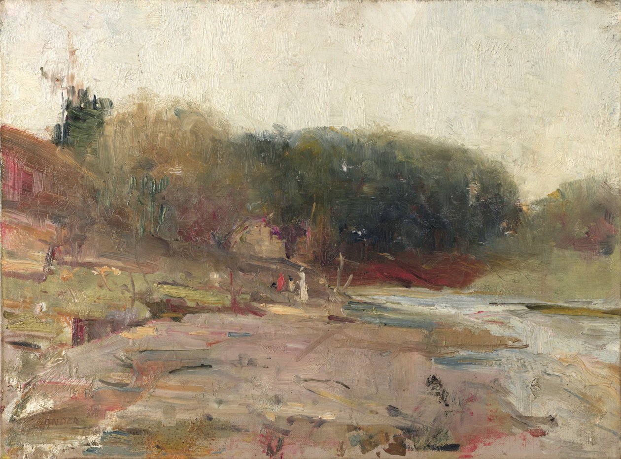 No rio Yarra, perto de Heidelberg, Victoria de Charles Edward Conder