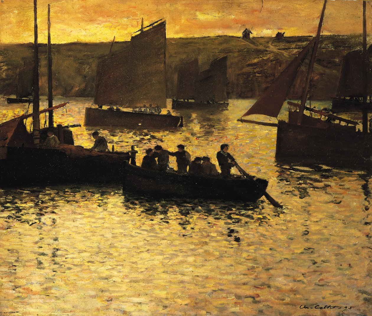 No porto, 1895 de Charles Cottet
