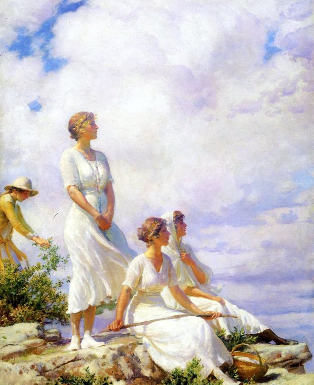 Nuvens de Verão, 1917 de Charles Courtney Curran