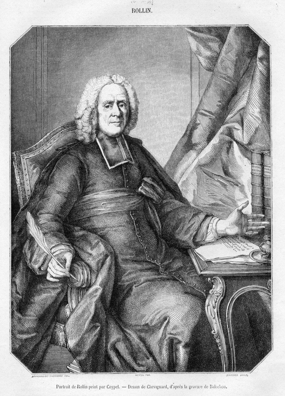 retrato gravado de Charles Coypel