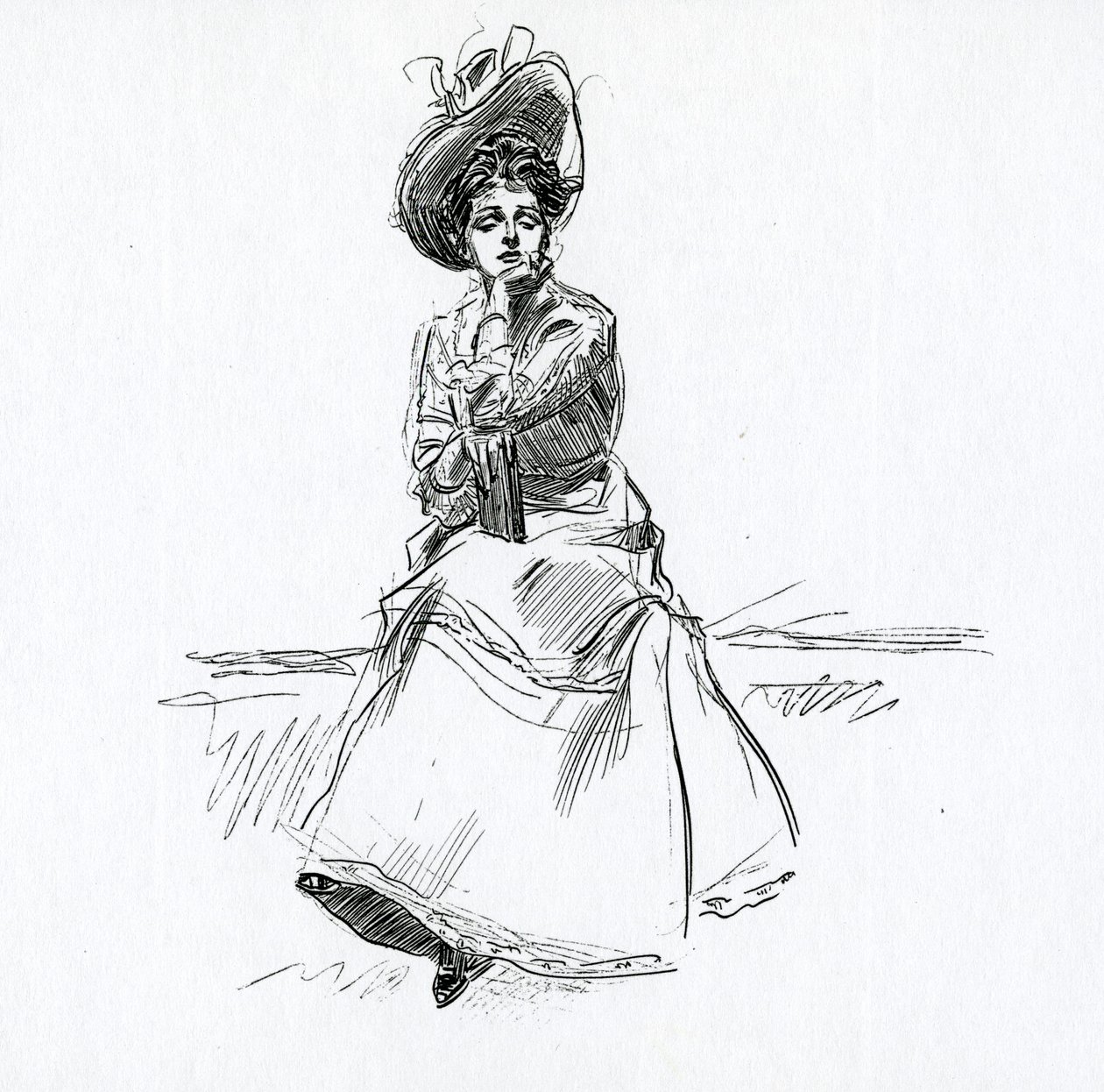 Uma garota Gibson, c.1902 de Charles Dana Gibson