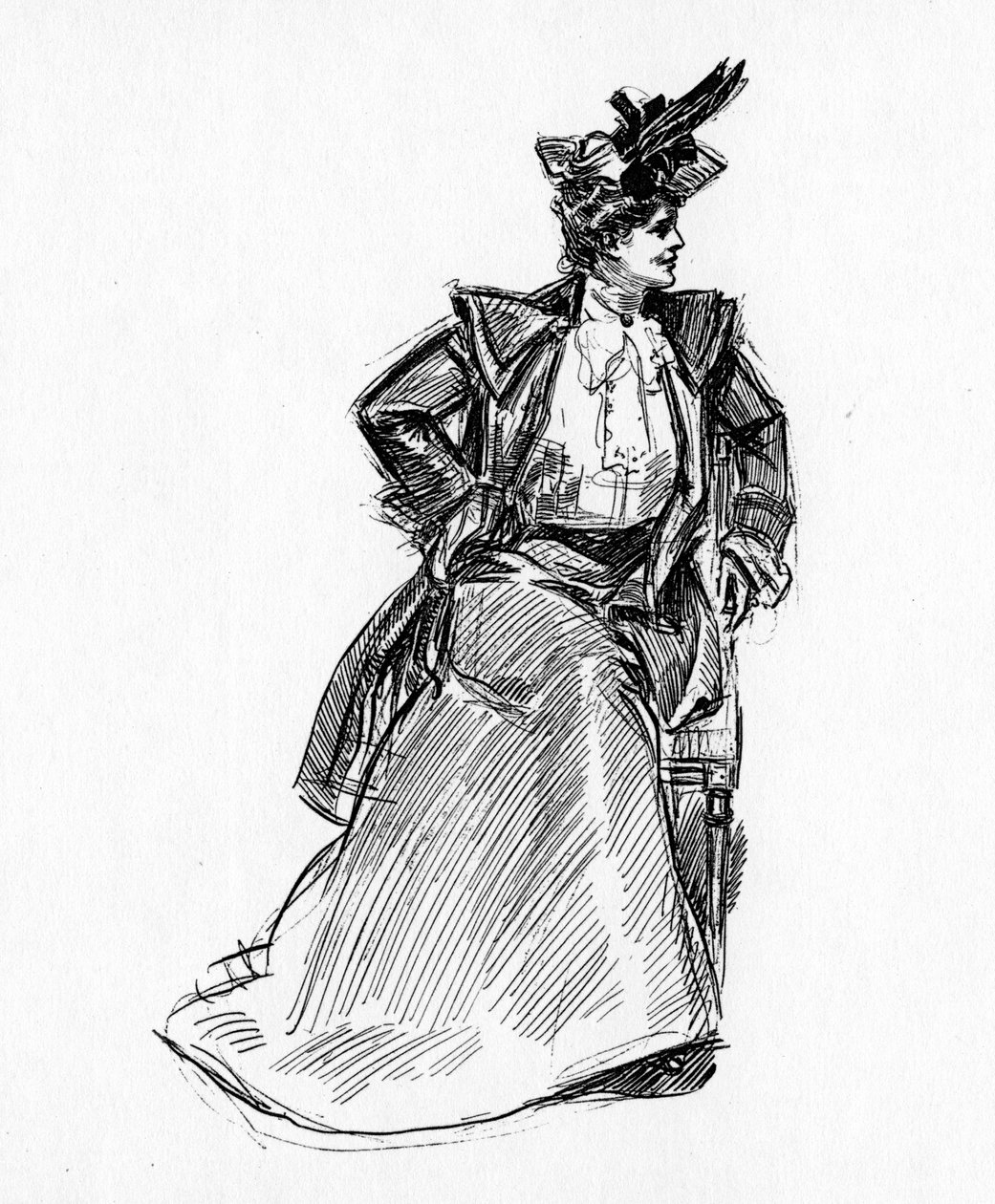 Uma garota Gibson, c.1902 de Charles Dana Gibson
