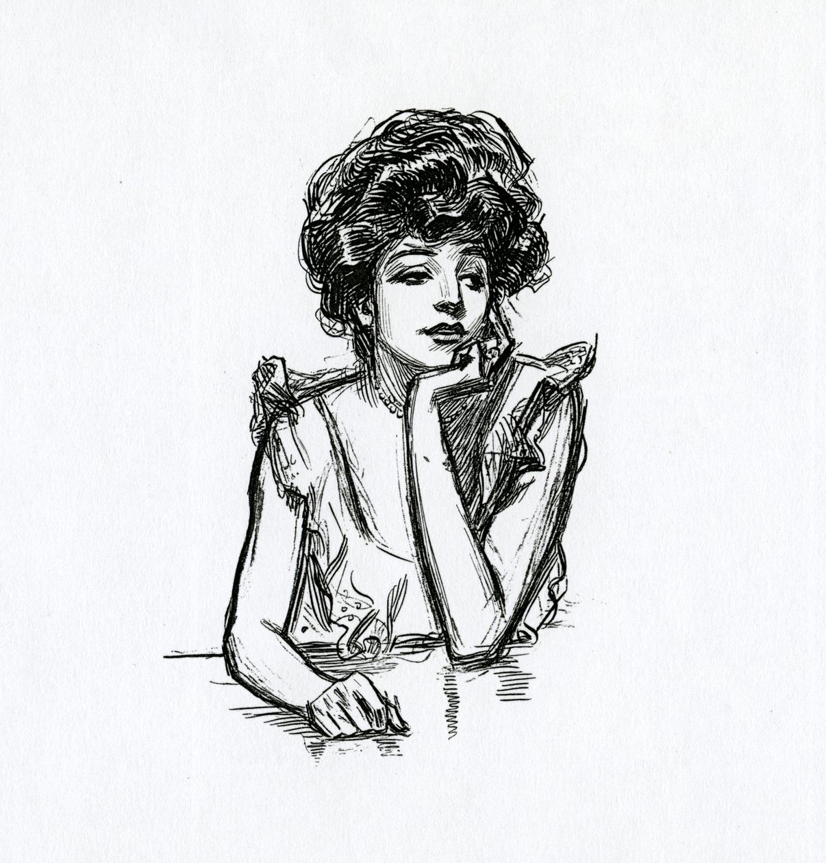 Uma garota Gibson, c.1902 de Charles Dana Gibson