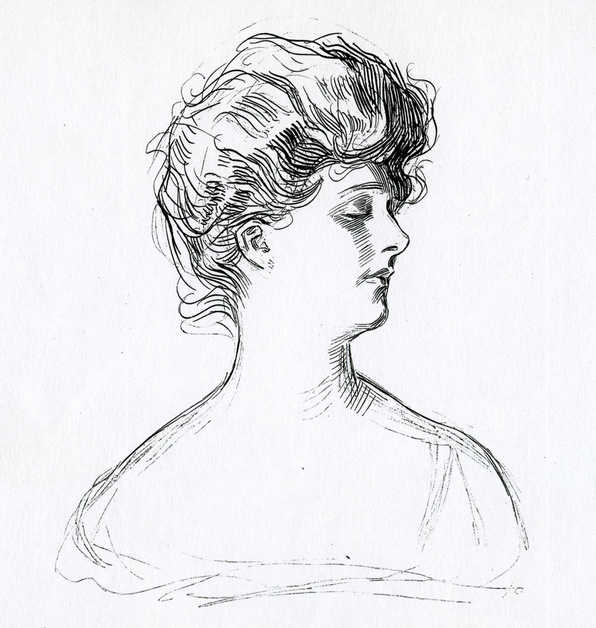 Uma garota Gibson, c.1902 de Charles Dana Gibson