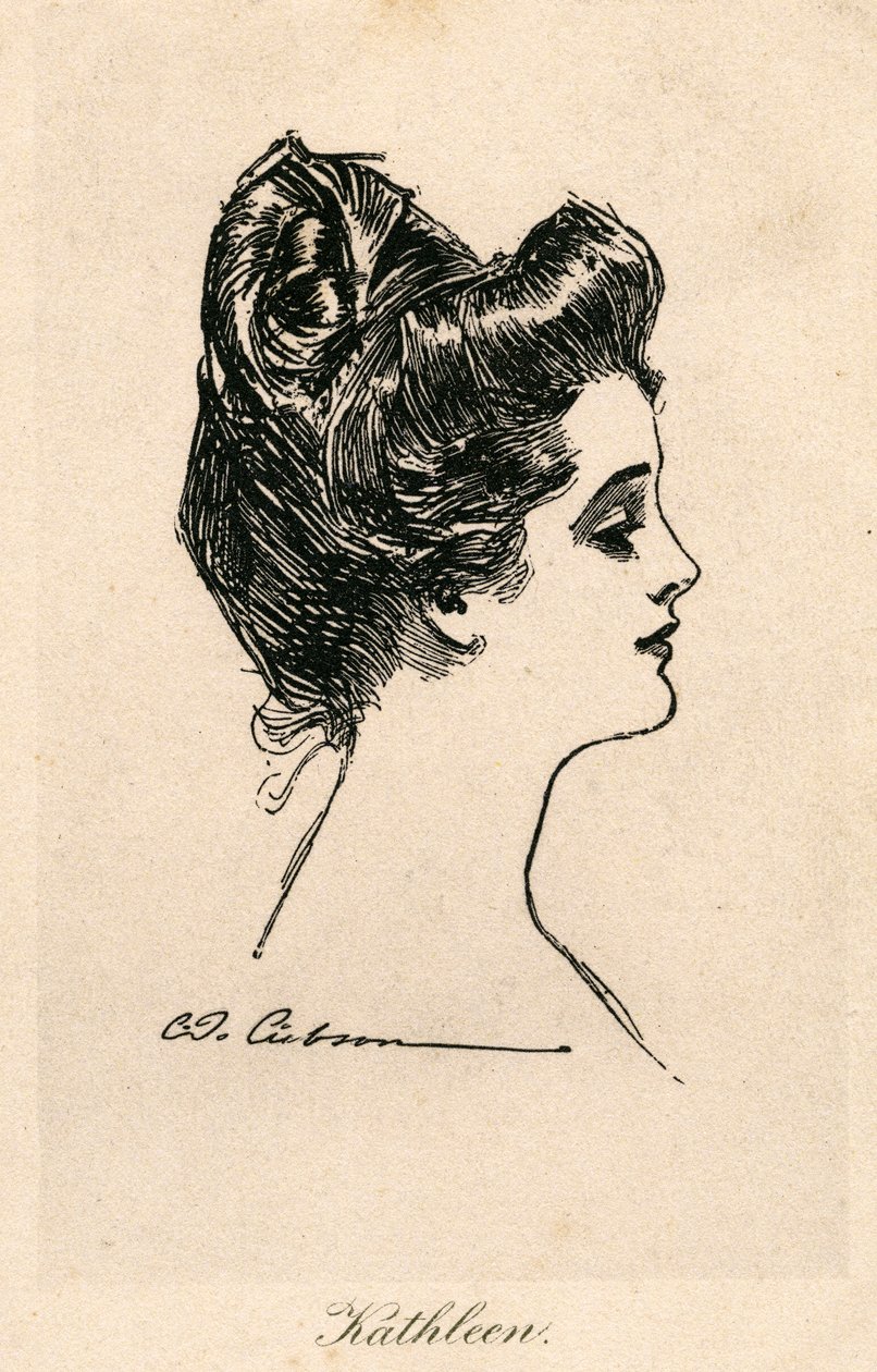 Kathleen, uma garota de Gibson, c.1900 de Charles Dana Gibson