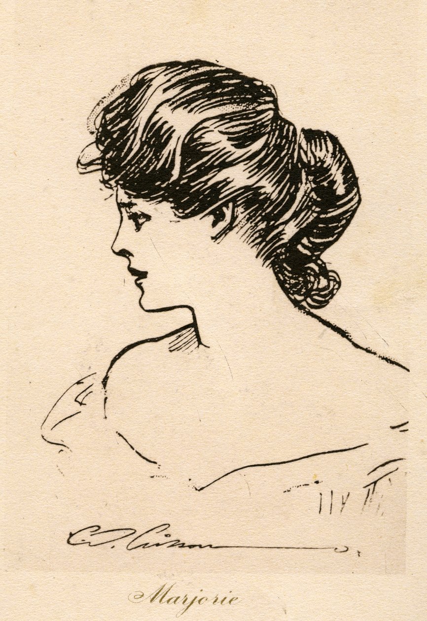 Marjorie, uma garota de Gibson, c.1900 de Charles Dana Gibson