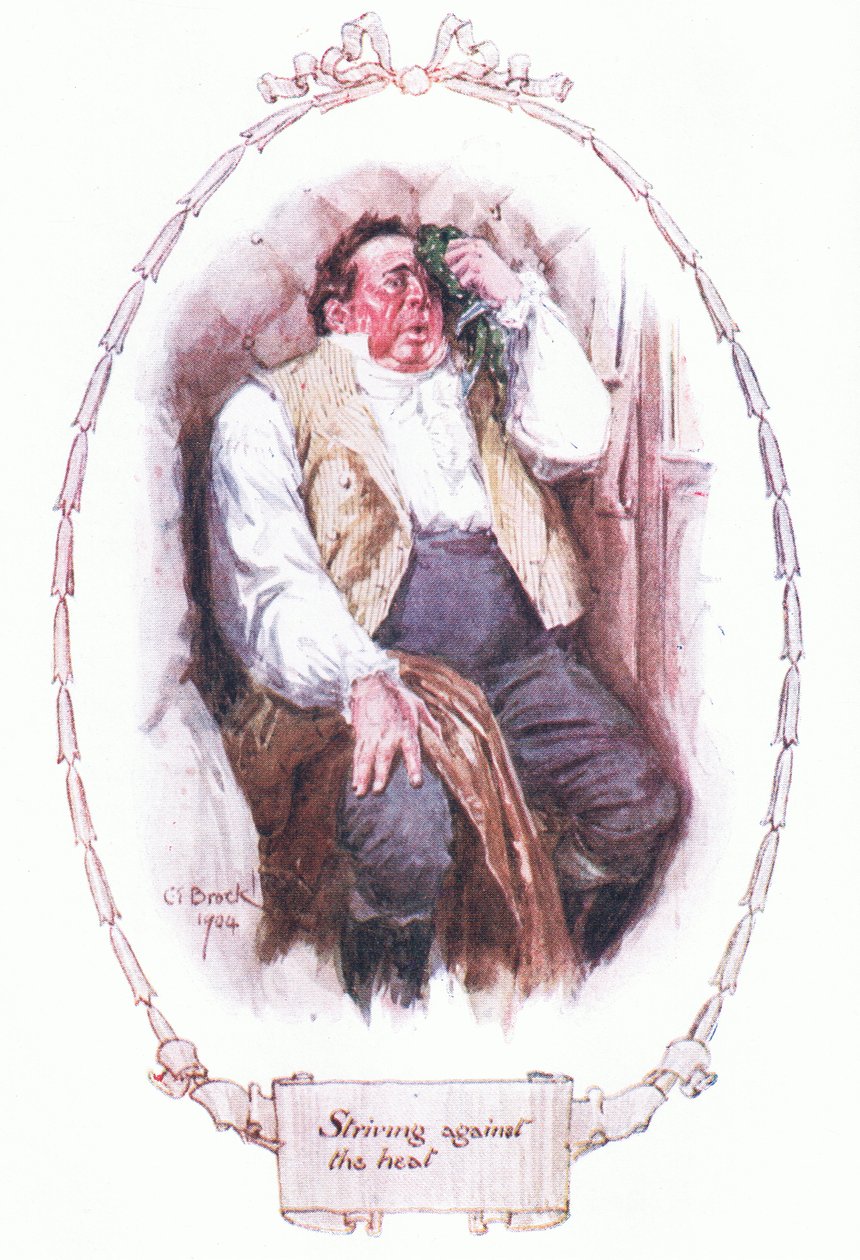 Esforçando-se contra o calor de Charles Edmund Brock
