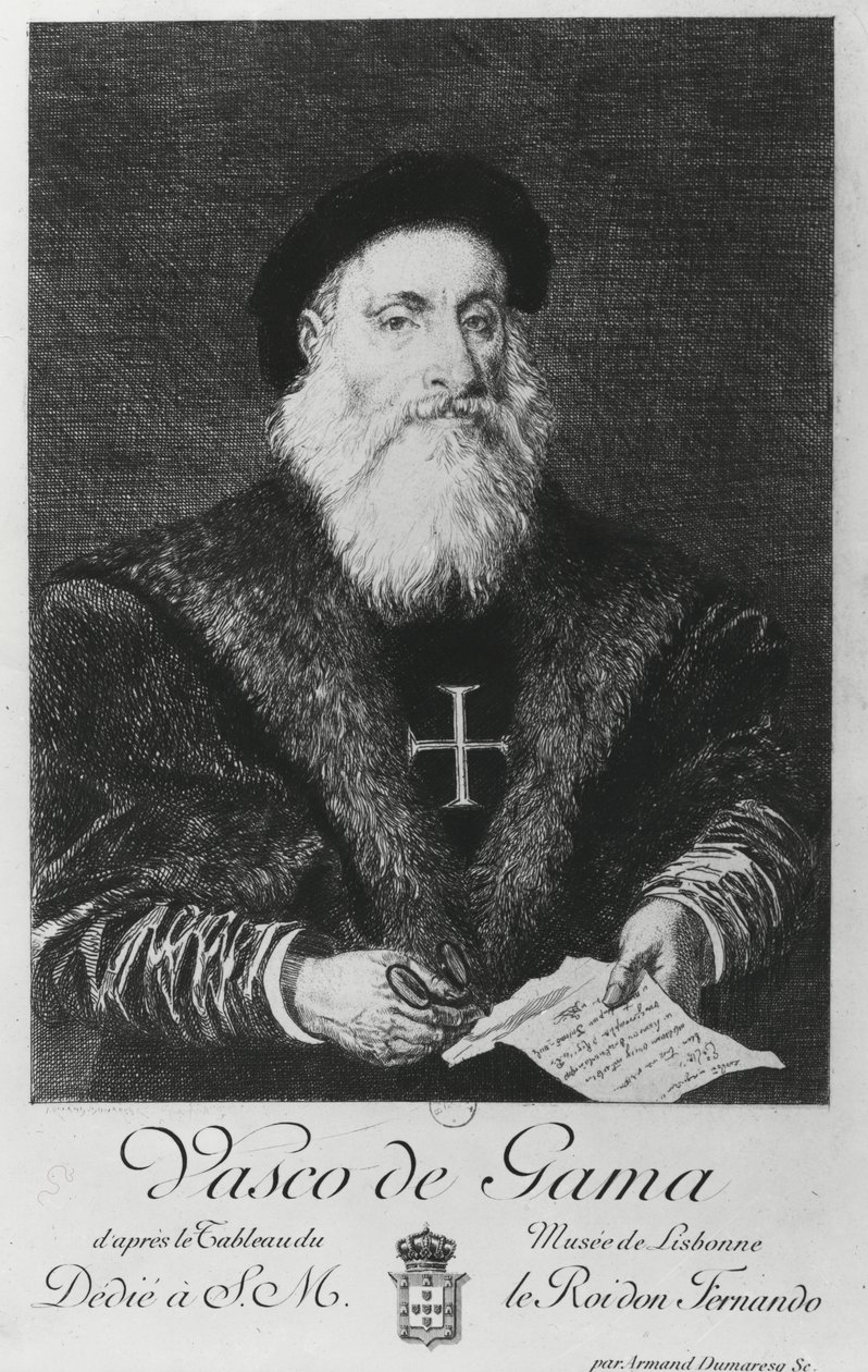 Portrait of Vasco da Gama (1469-1524)   de Charles Edouard Armand Dumaresq