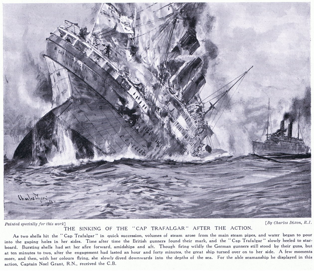 O naufrágio do Cap Trafalgar de Charles Edward Dixon