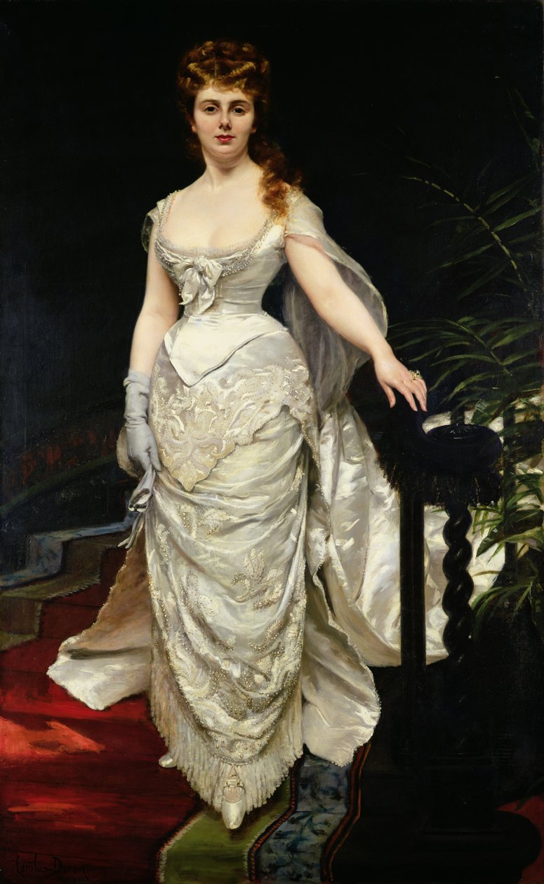 Retrato de Mademoiselle X, 1873 de Charles Emile Auguste Carolus Duran