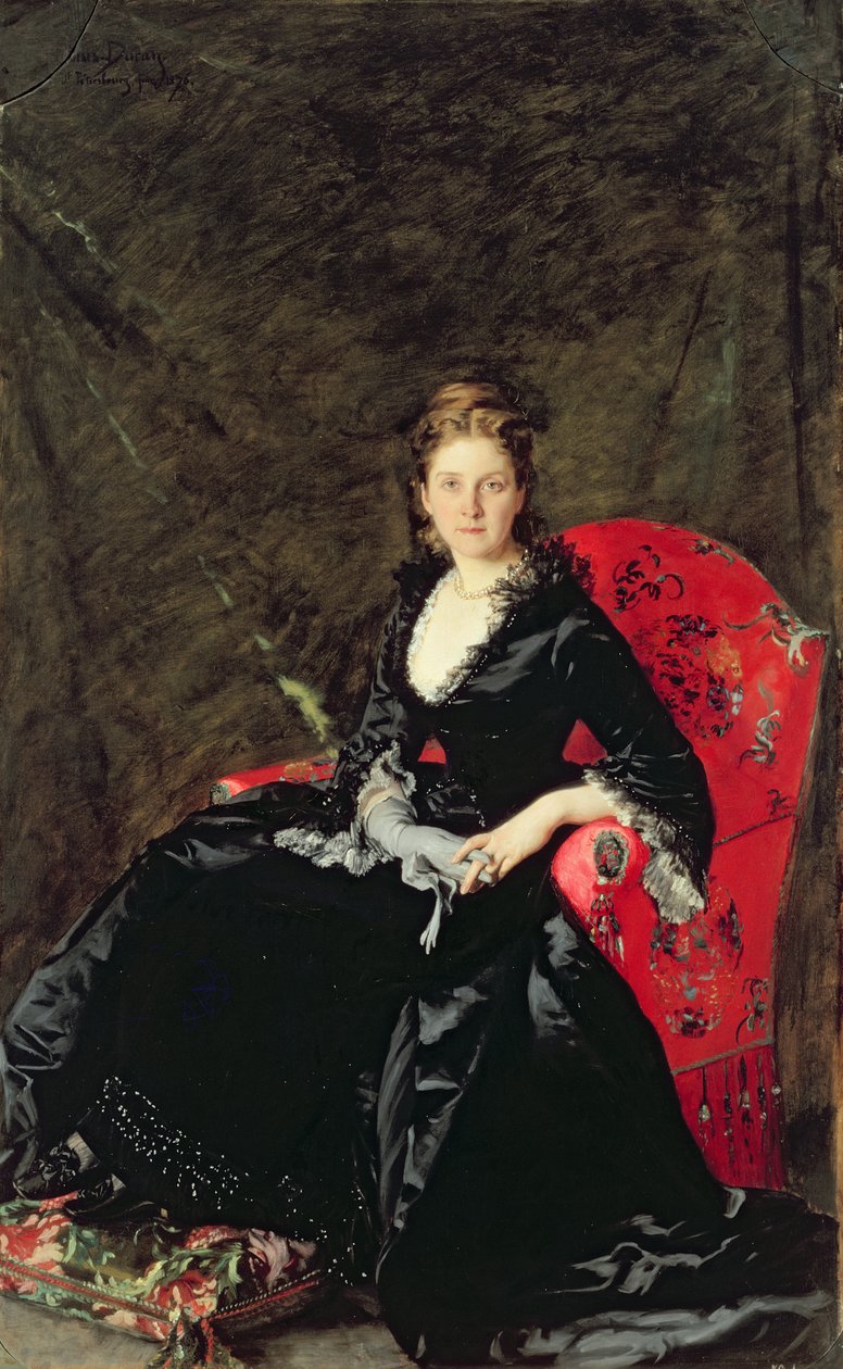 Retrato de Mme NM Polovtsova, 1876 de Charles Emile Auguste Carolus Duran