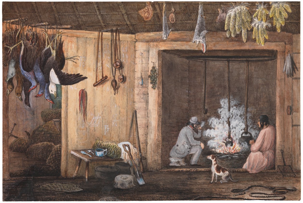 Winnig&39;s, Wairau, NZ, abril de 1851 de Charles Emilius Gold