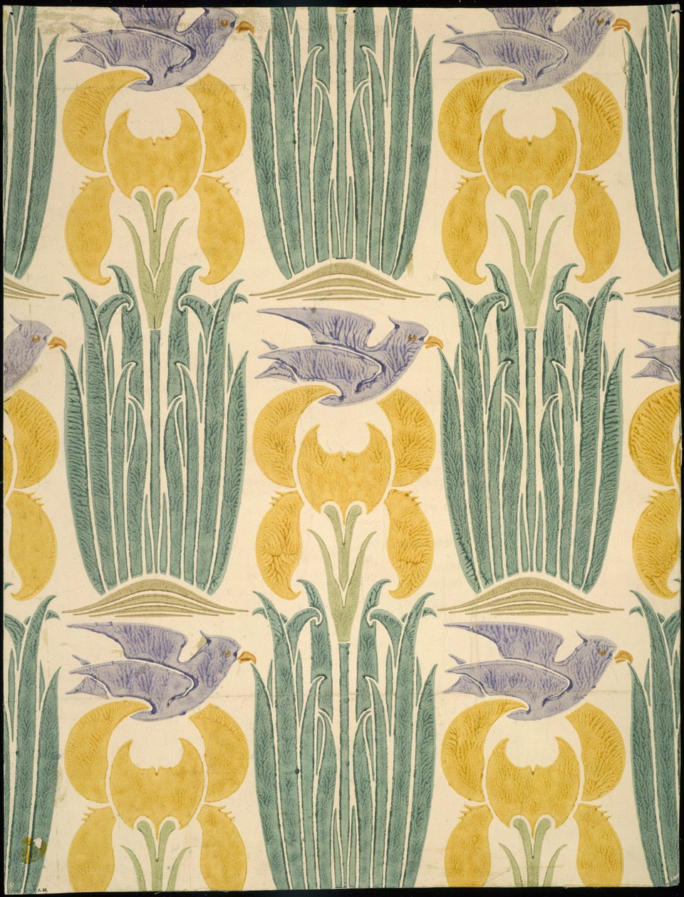 Design de pássaros e flores de Charles Francis Annesley Voysey