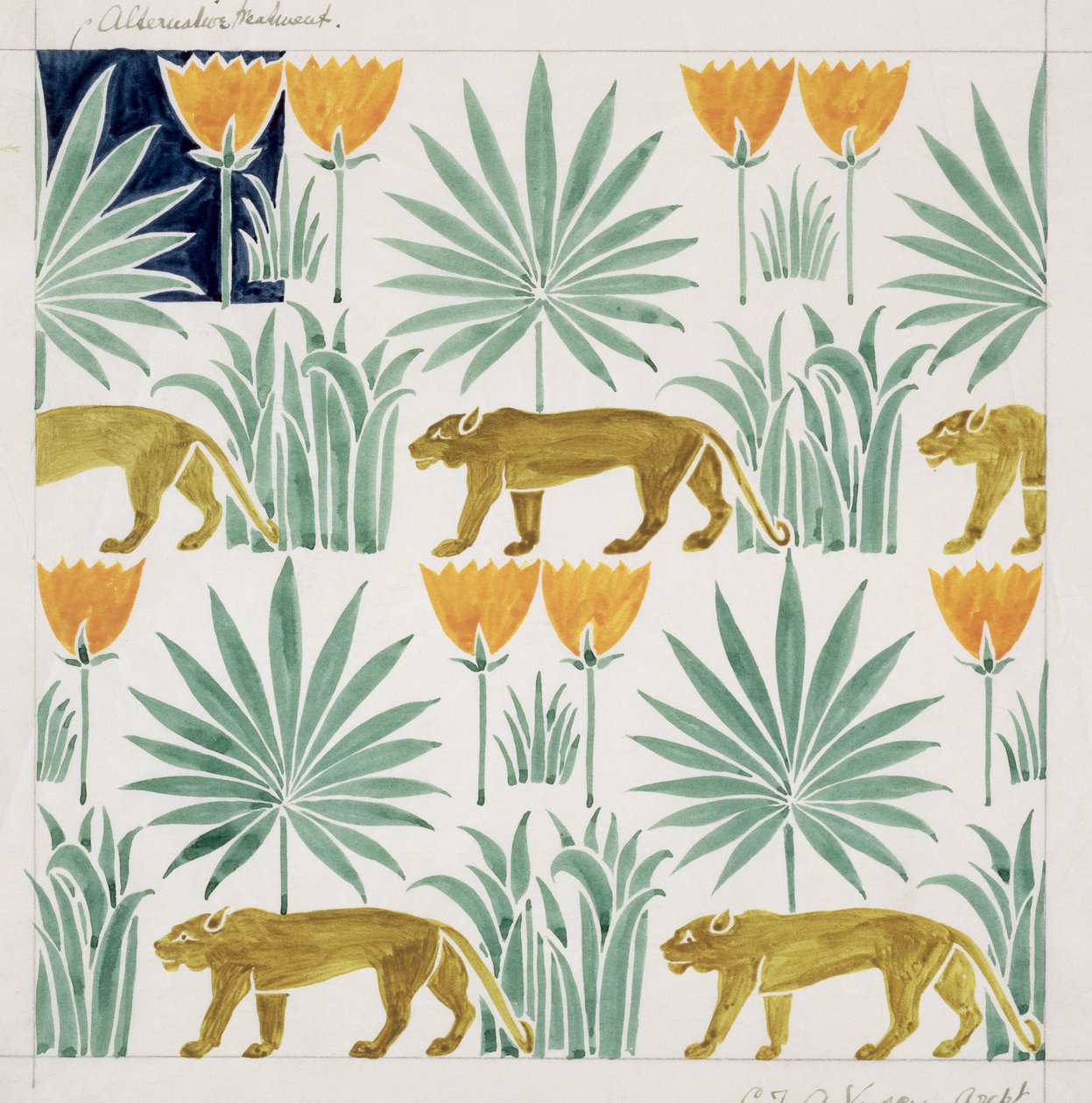Design &39;Tiger&39;, maio de 1918 de Charles Francis Annesley Voysey