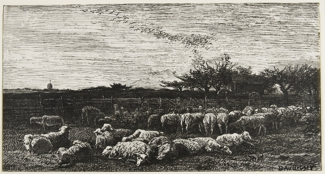 O Grande Parque das Ovelhas, 1862 de Charles Francois Daubigny