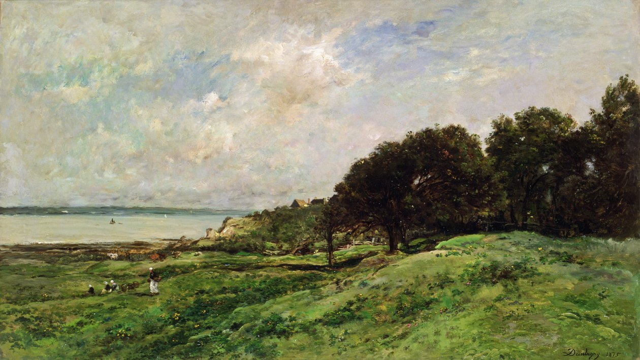 A costa de Villerville, 1875 de Charles Francois Daubigny