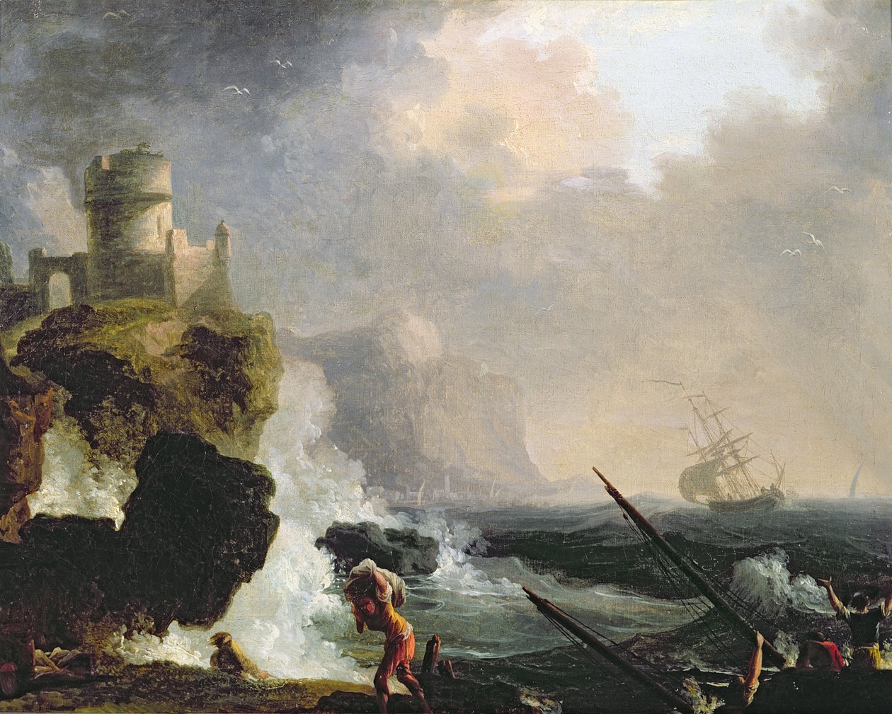 A tempestade de Charles Francois Lacroix de Marseille