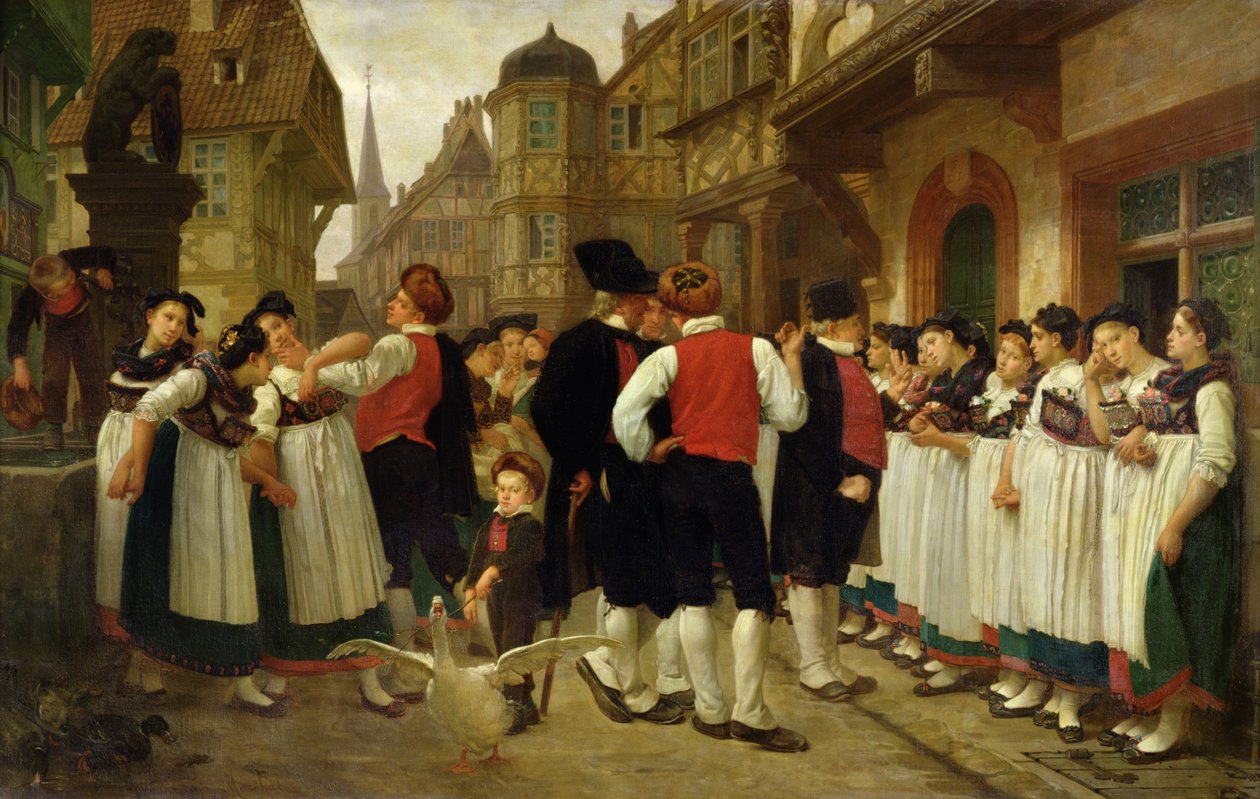 Feira dos Servos de Bouxwiller de Charles Francois Marchal