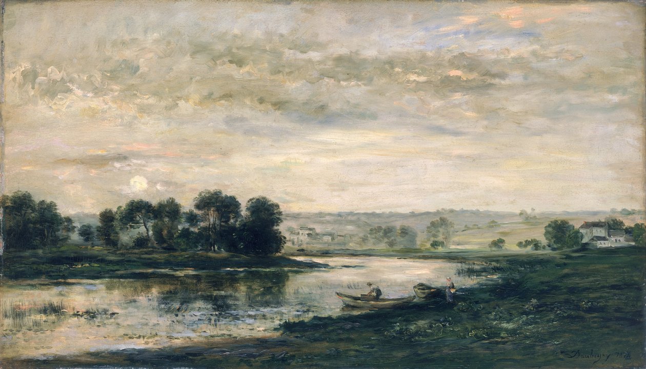 Noite no Oise, 1872 de Charles Francois Daubigny