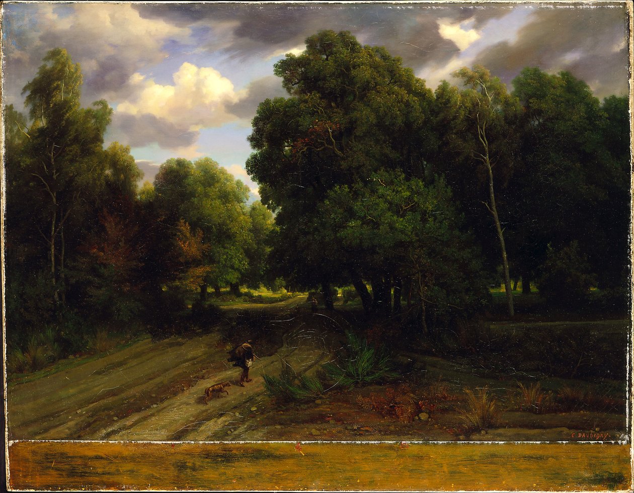 A Encruzilhada do Ninho da Águia, Floresta de Fontainebleau, 1843-44 de Charles Francois Daubigny
