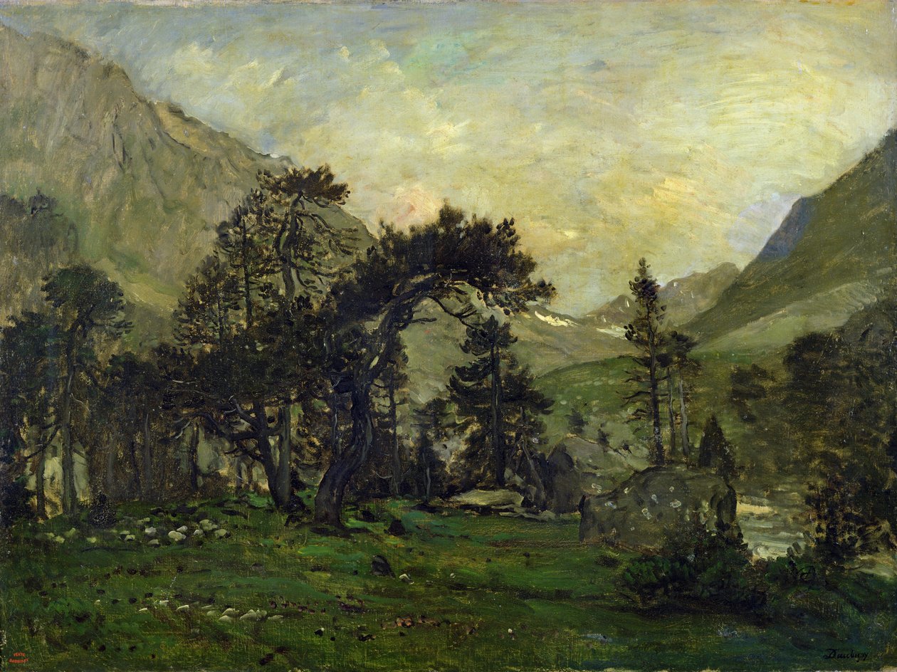 O Mahoura em Cauterets de Charles Francois Daubigny