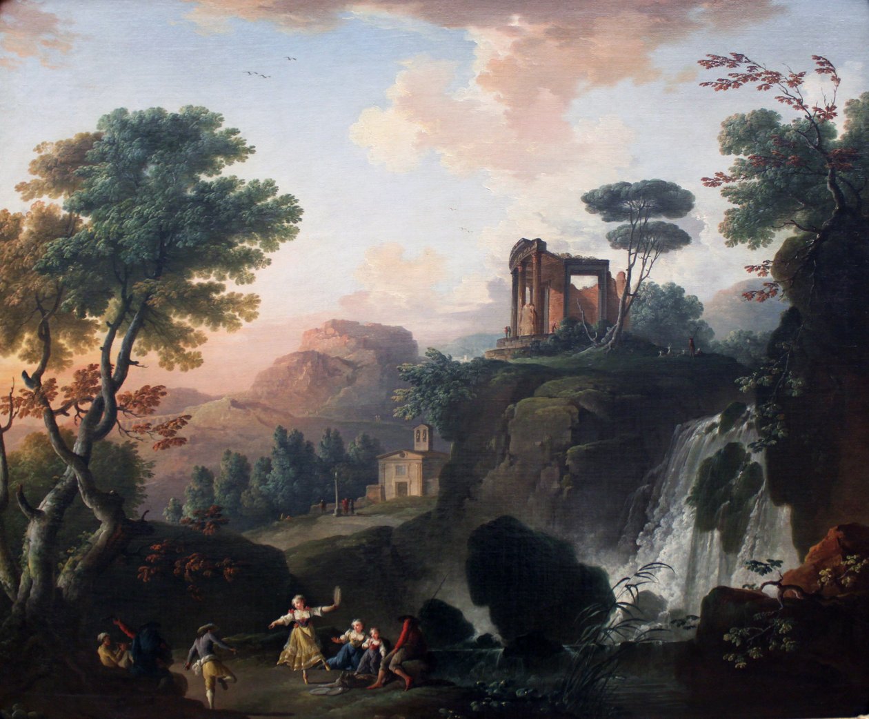 O templo de Vesta no Tivoli de Charles François Grenier de Lacroix