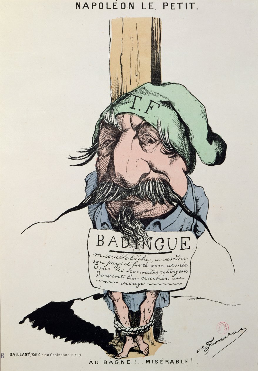 &39;Napoleon le Petit&39;, caricatura de Louis-Napoleon Bonaparte (1808-1873) 1870 de Charles Frondat