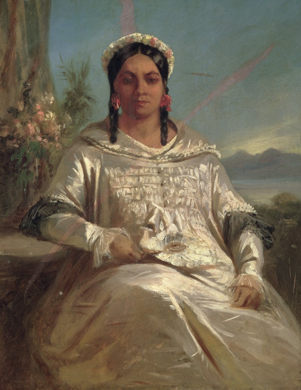 Rainha Pomare IV (1827-77) do Taiti de Charles Giraud