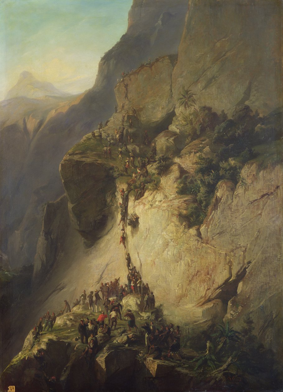 A tomada de Fort Fautuhua, Tahiti, 17 de dezembro de 1846 de Charles Giraud