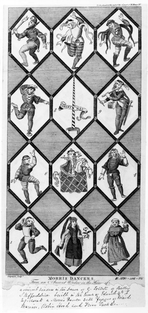 Dançarinos de Morris de Charles Grignion