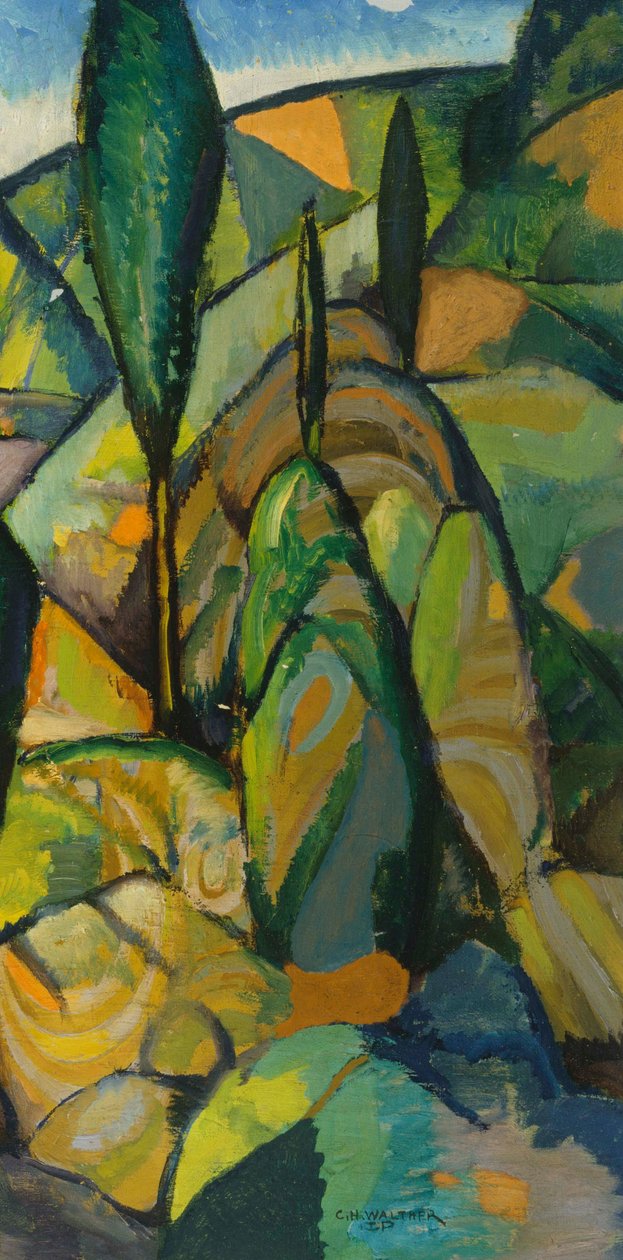 Paisagem abstrata de Charles H. Walther