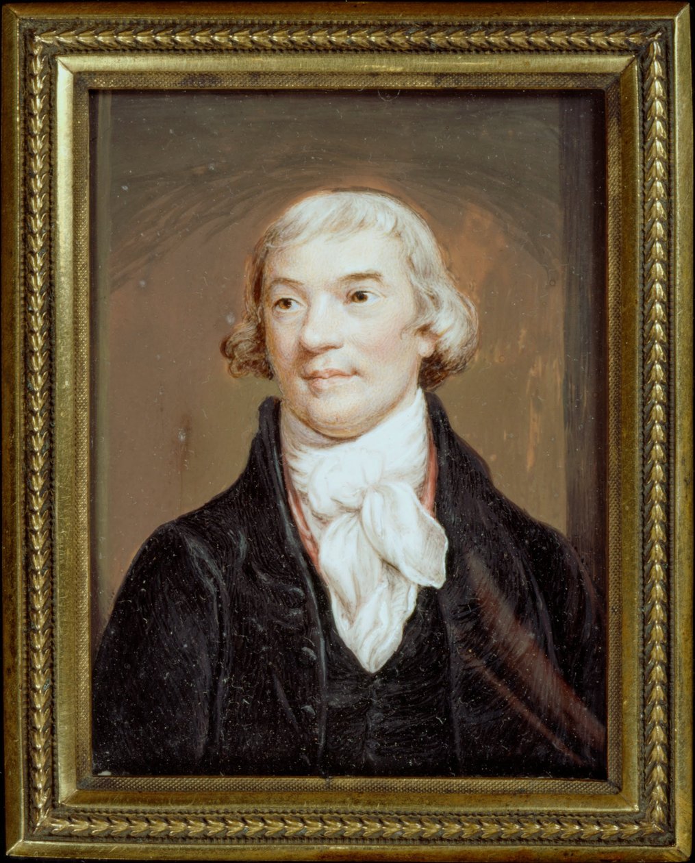 Retrato em miniatura de Noel Desenfans (depois de Northcote) de Charles Hayter