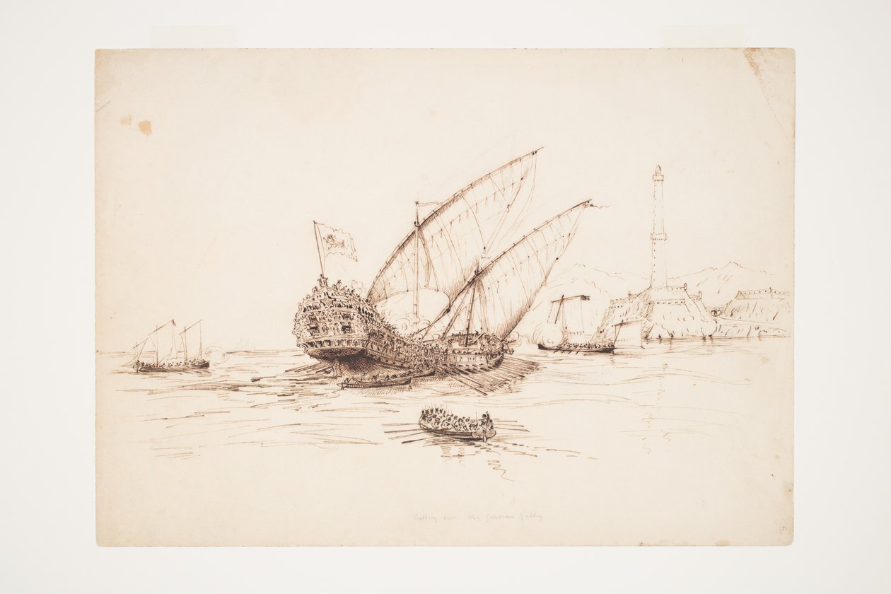 Cortando a galera genovesa de Charles Heaphy
