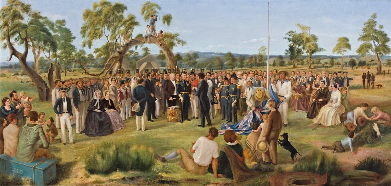 A Proclamação da Austrália do Sul 1836 de Charles Hill