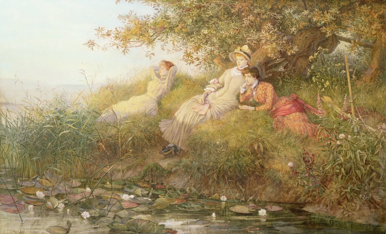 Os Comedores de Lótus, 1893 de Charles J. Staniland