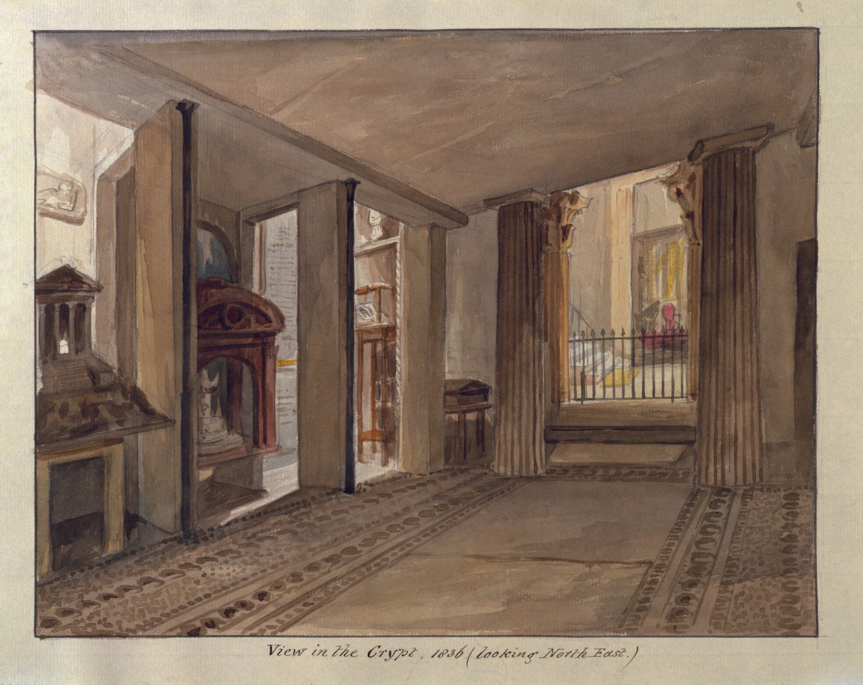 A Cripta Egípcia, 1836 de Charles James Richardson