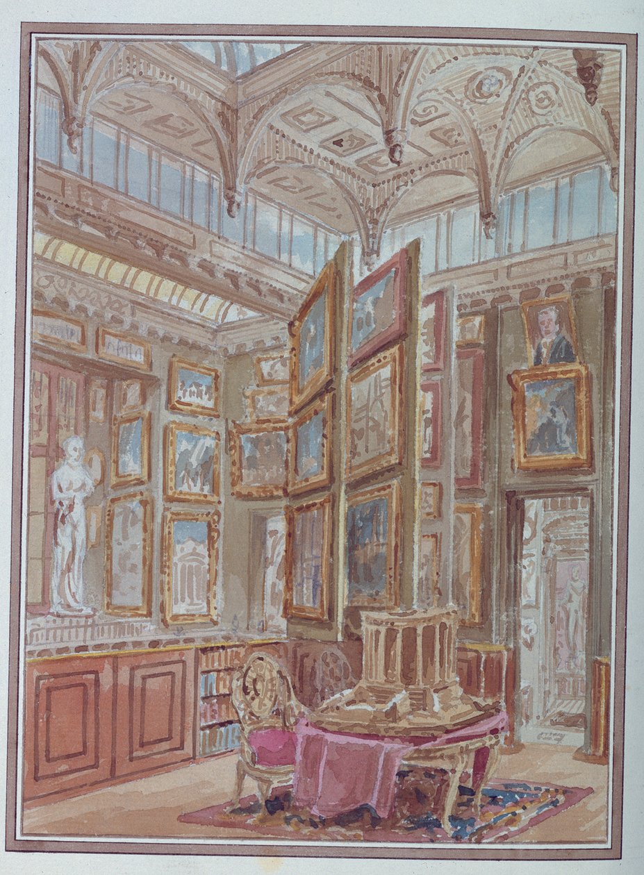 A sala de imagens, c.1830 de Charles James Richardson
