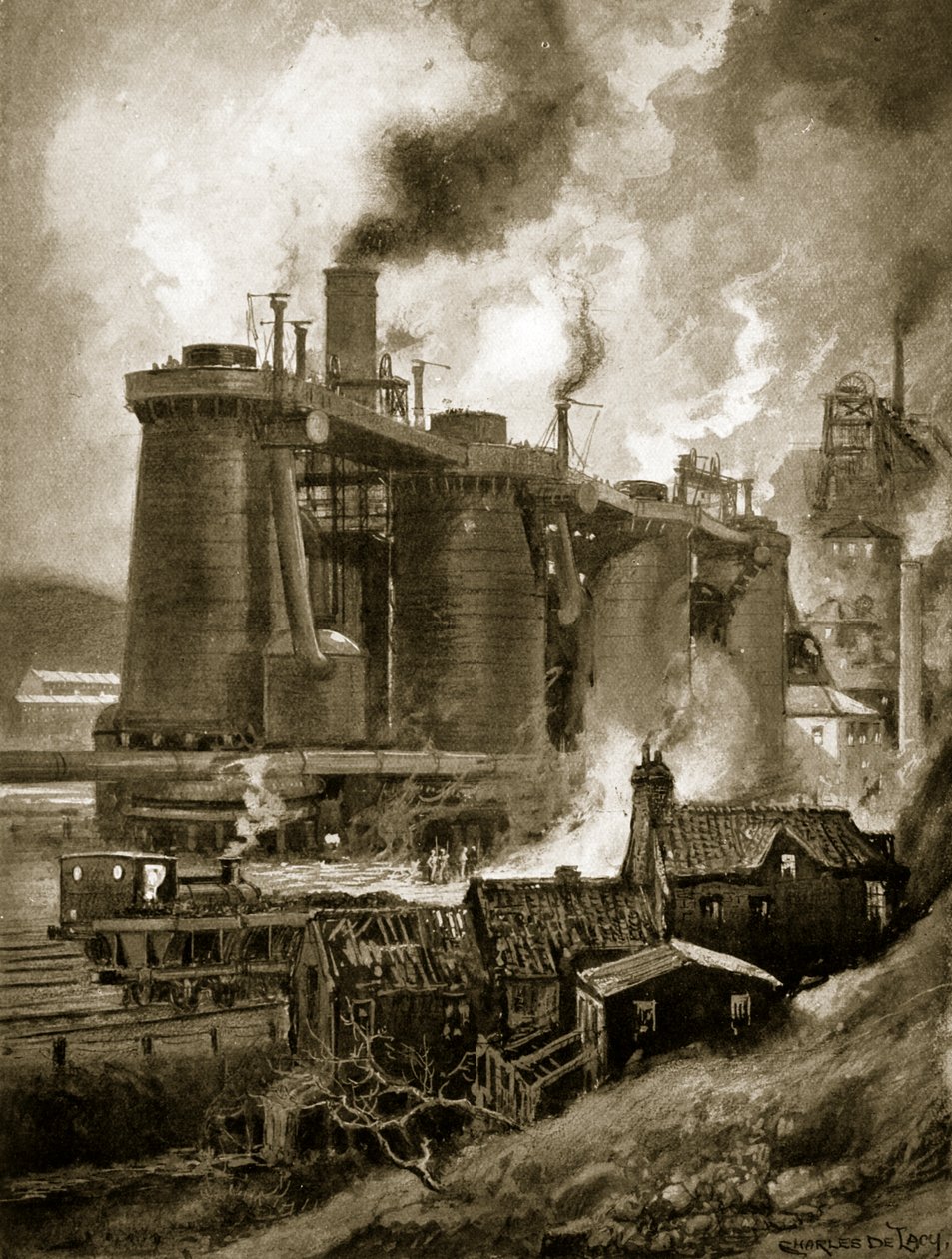 Altos fornos do período de Charles John de Lacy