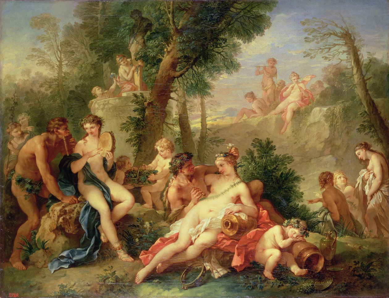 Baco e Ariadne, 1742-7 de Charles Joseph Natoire