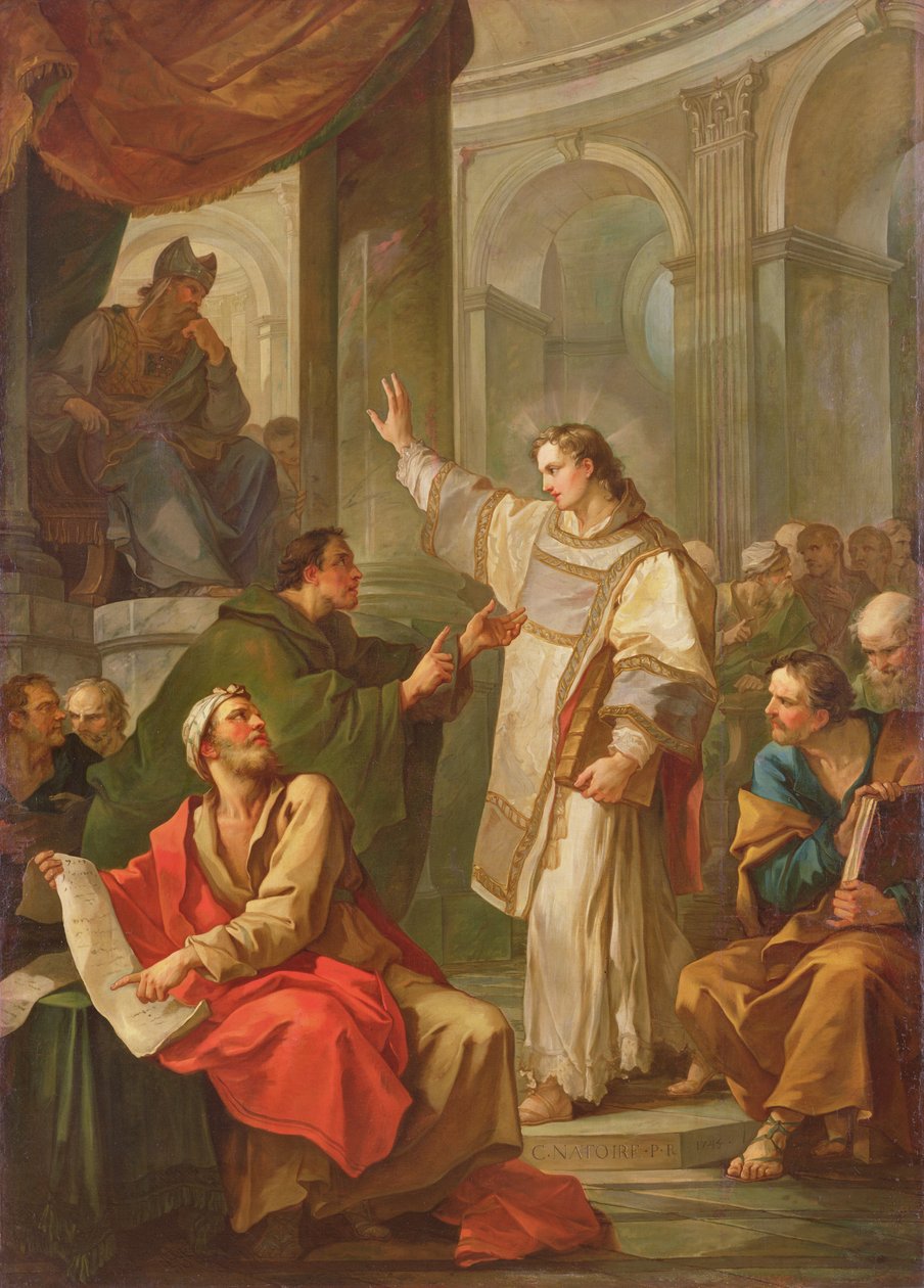 O Sermão de Santo Estêvão, 1745 de Charles Joseph Natoire