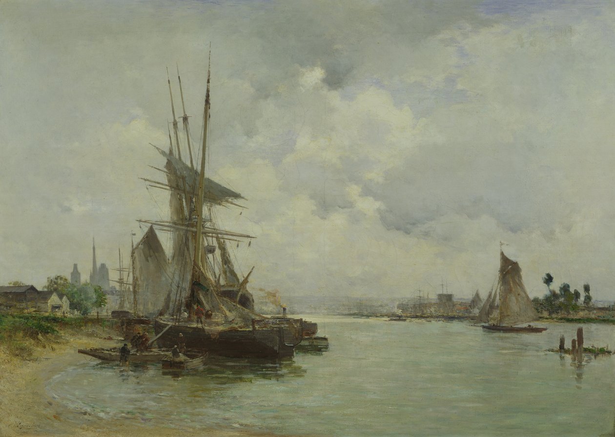 Vista, de, rouen de Charles Lapostolet