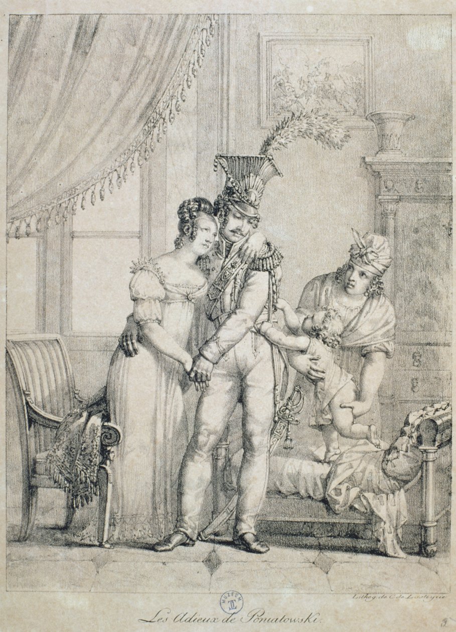 Adeus de Joseph Poniatowski (1763-1813) 1816 de Charles Lasteyrie du Saillant