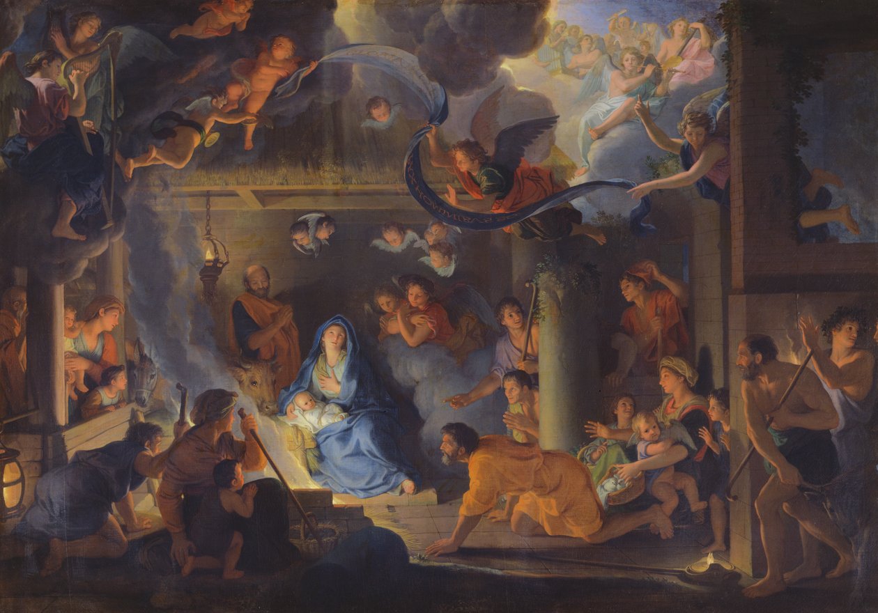 Adoração dos pastores, 1689 de Charles Le Brun